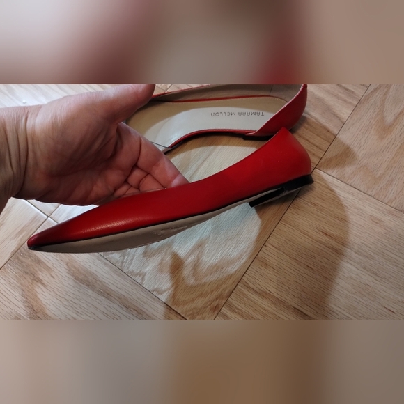 Tamara Mellon Capretto Flats Red Size EU42/US:10-10.5 - Picture 12 of 15